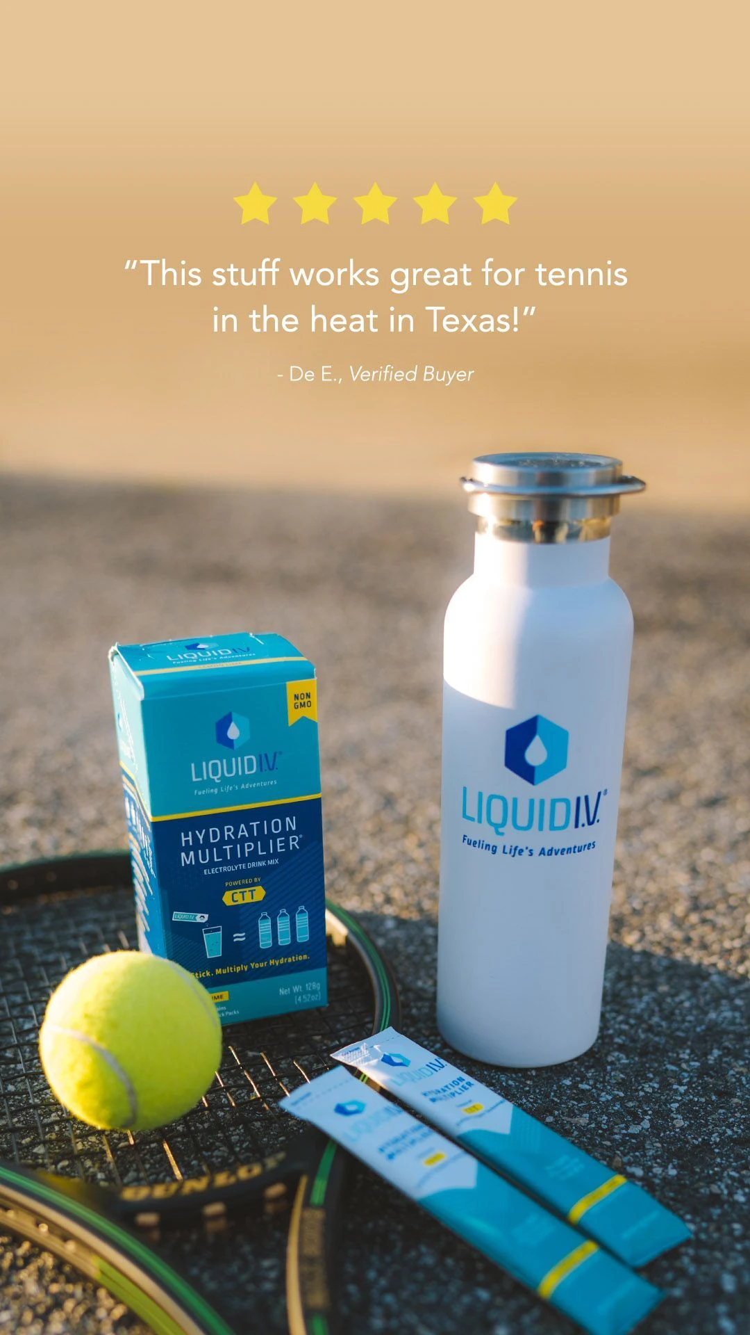 Liquid I.V. tennis hydration ad