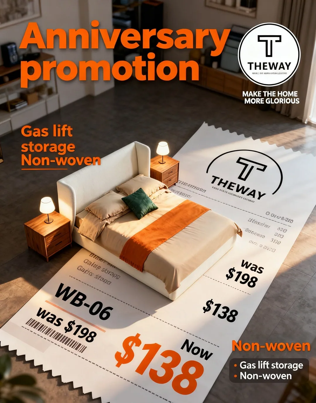 THEWAY Anniversary Sale - Bed with Price Discount
