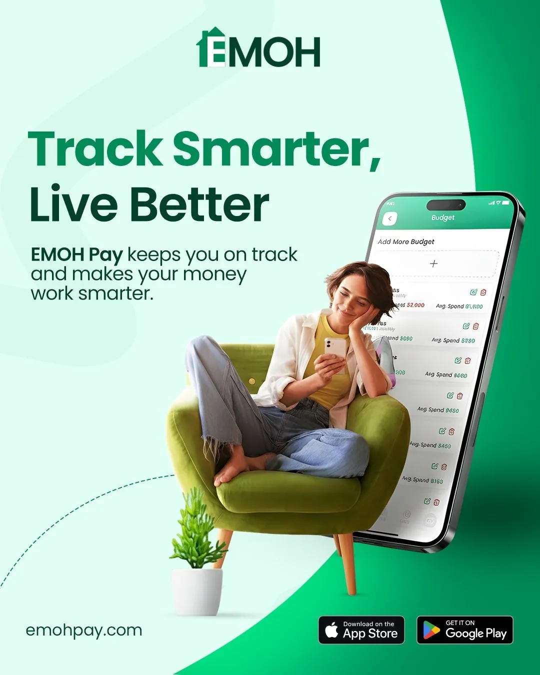 App screenshot lifestyle split hero