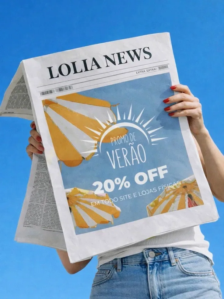 Newspaper-mockup summer sale hero