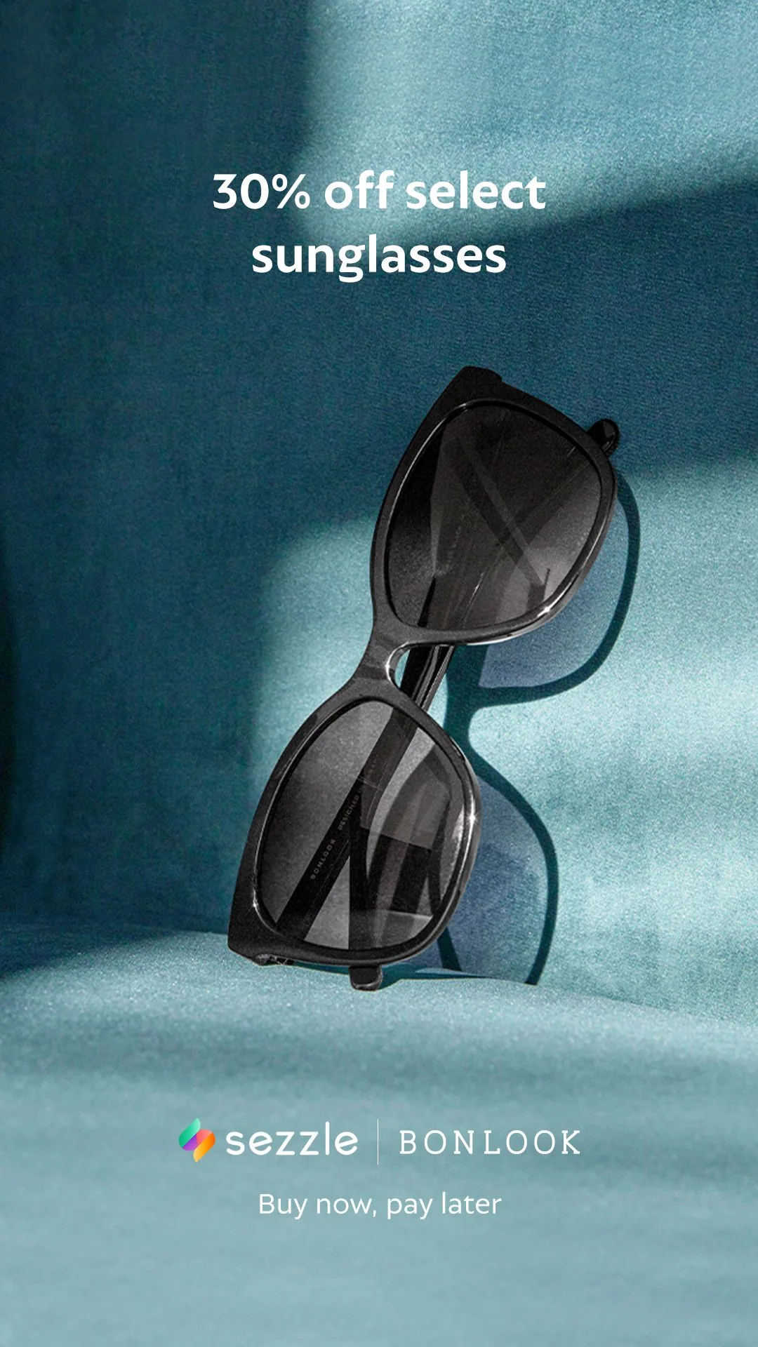 Discount on sunglasses with payment option