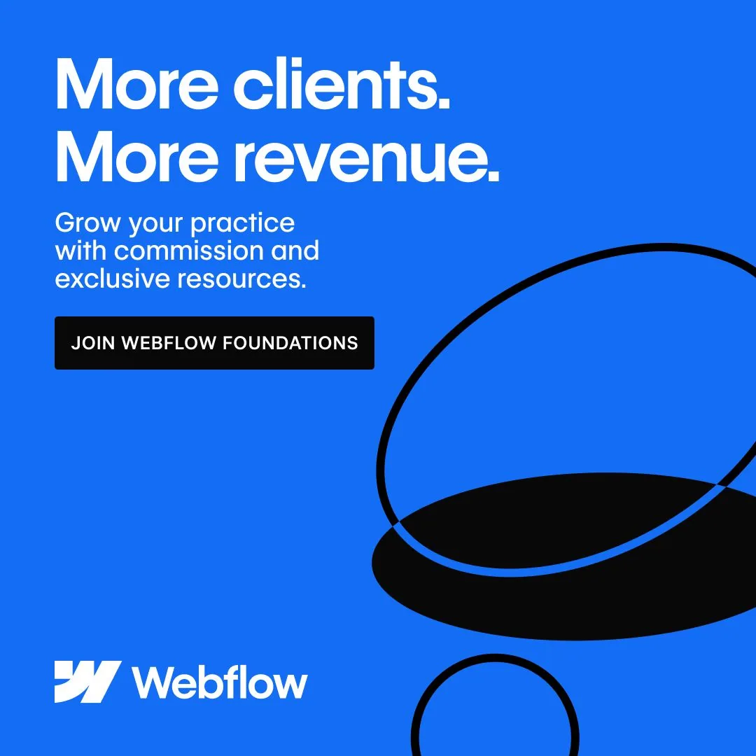 Webflow - Benefit headlines and CTA