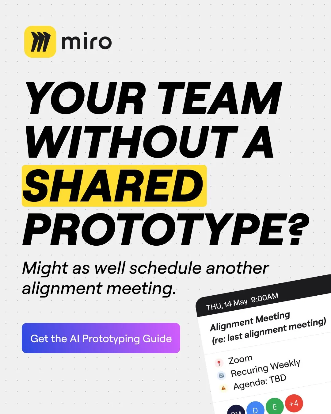 Miro team alignment meeting - CTA button