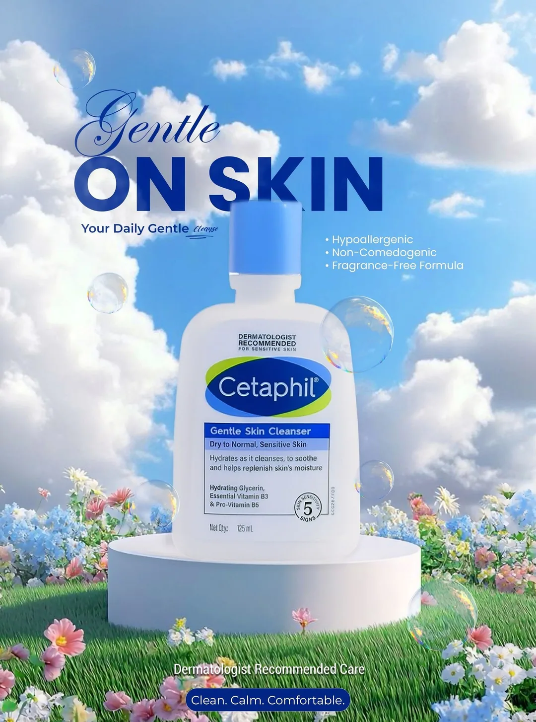 Cetaphil Gentle Skin Cleanser - Sky Background