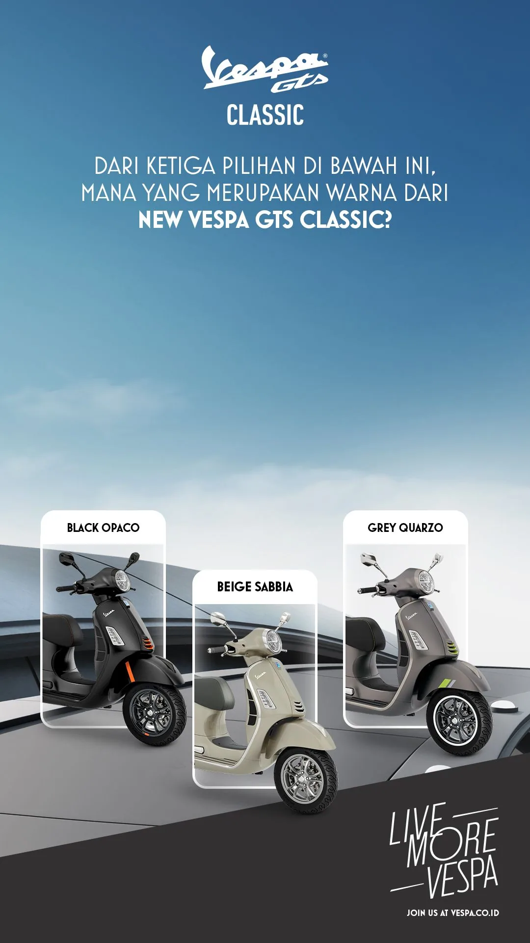 Three-variant product comparison quiz