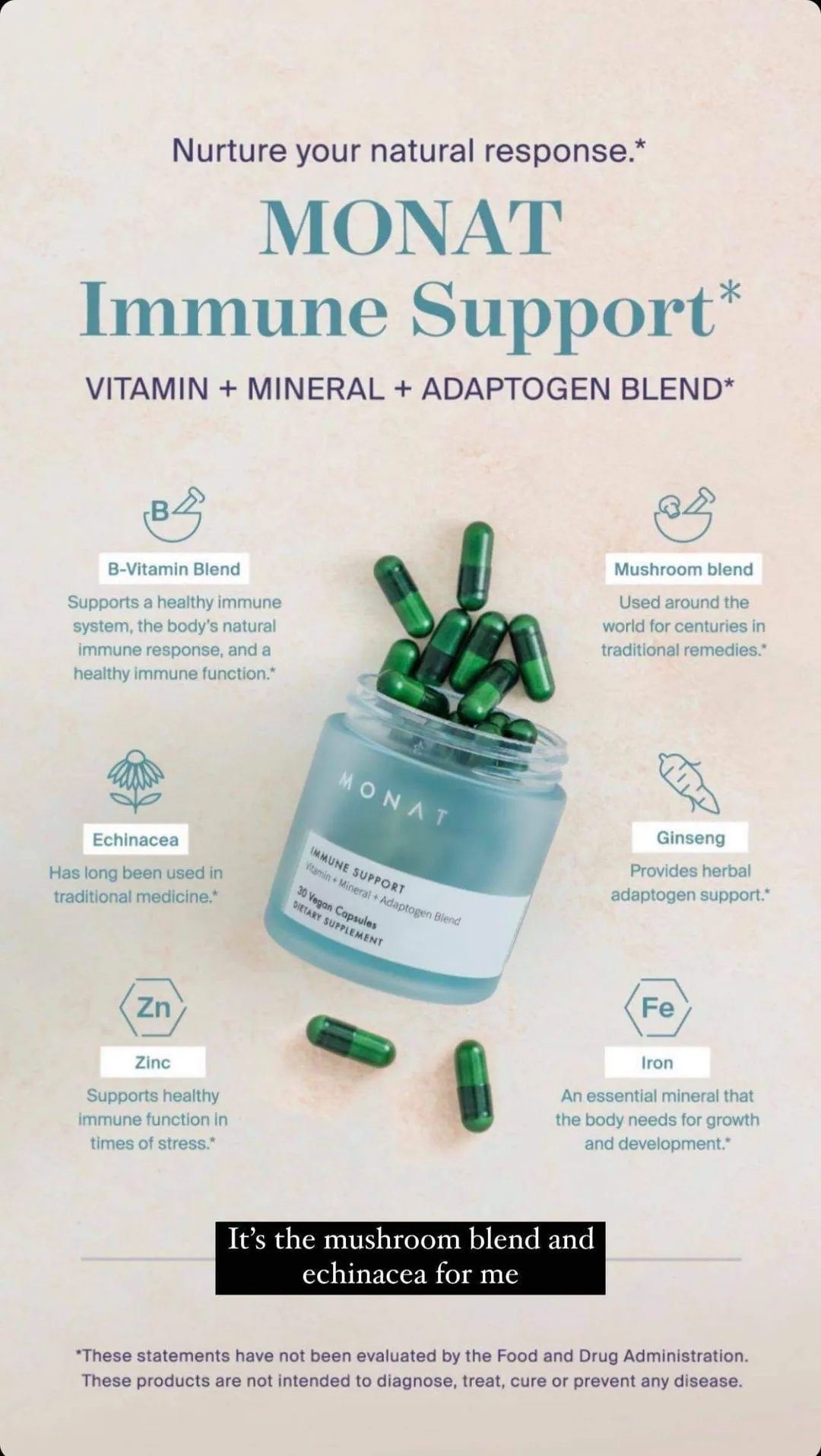 MONAT Immune Support — Ingredient benefits