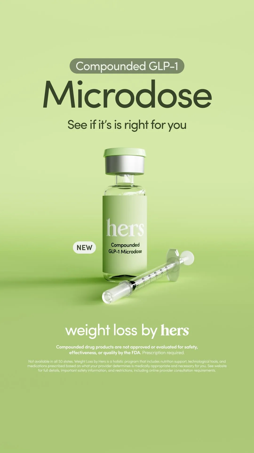 Compounded GLP-1 Microdose — Weight loss by Hers
