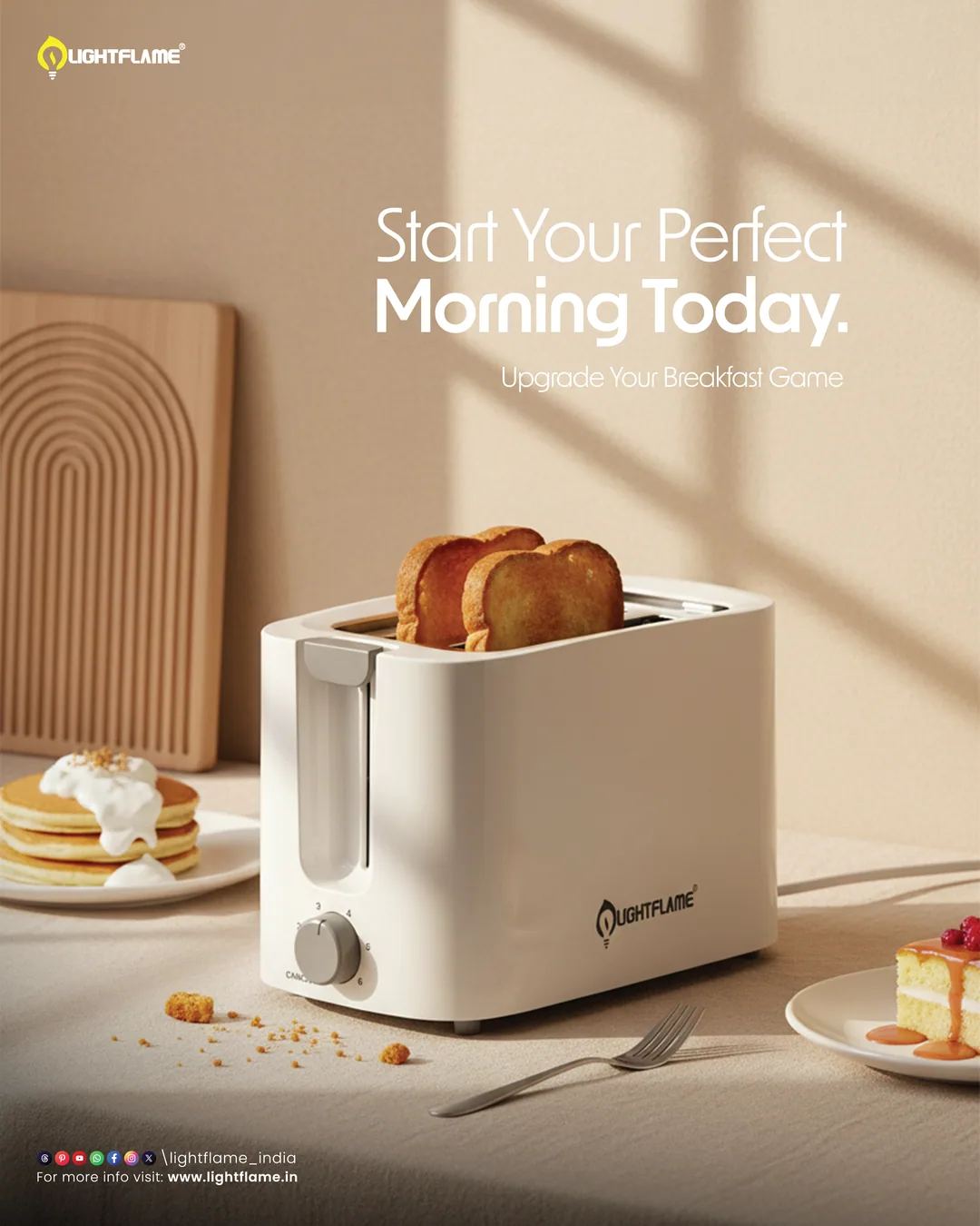 Lightflame Toaster — Perfect Morning Headline