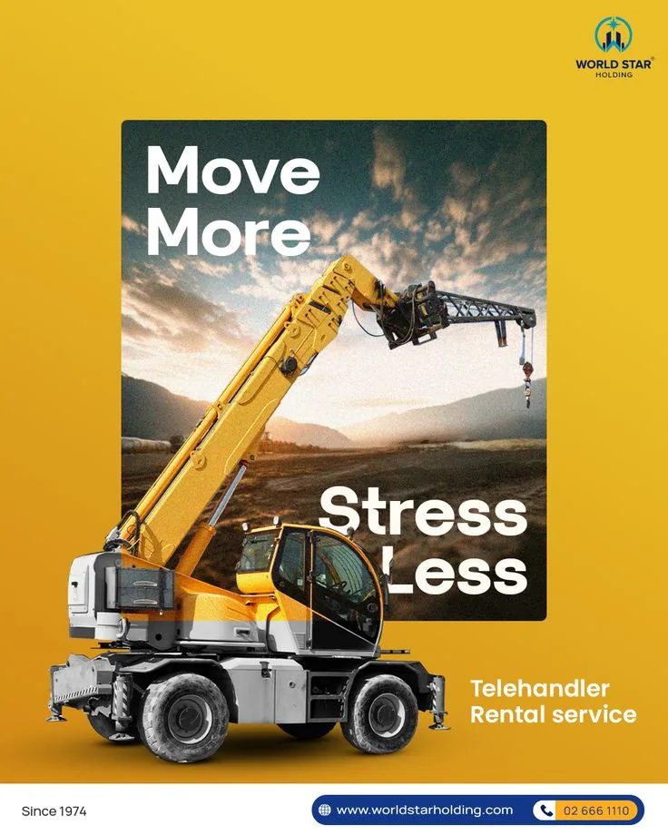 Equipment rental split-photo hero