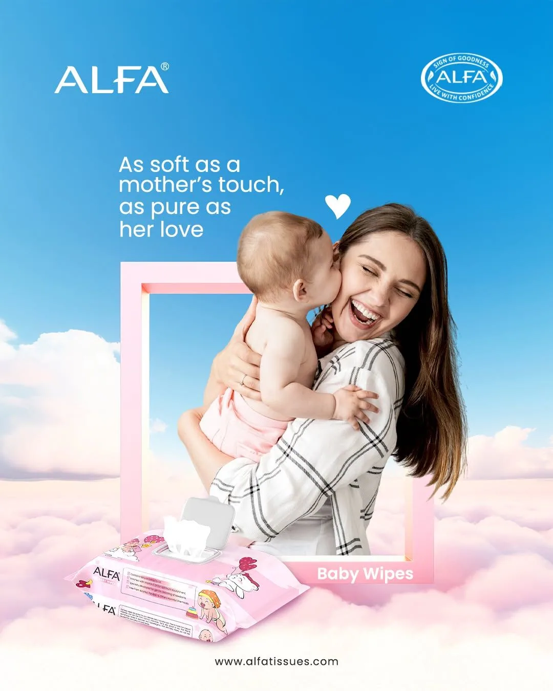 Emotional lifestyle hero with product inset