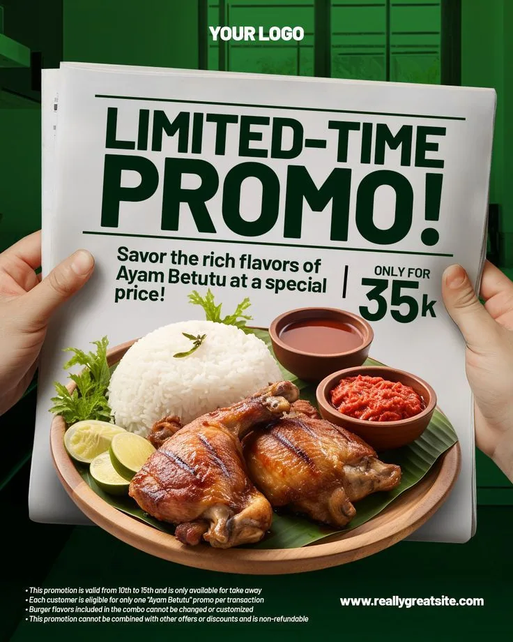 Held newspaper promo announcement