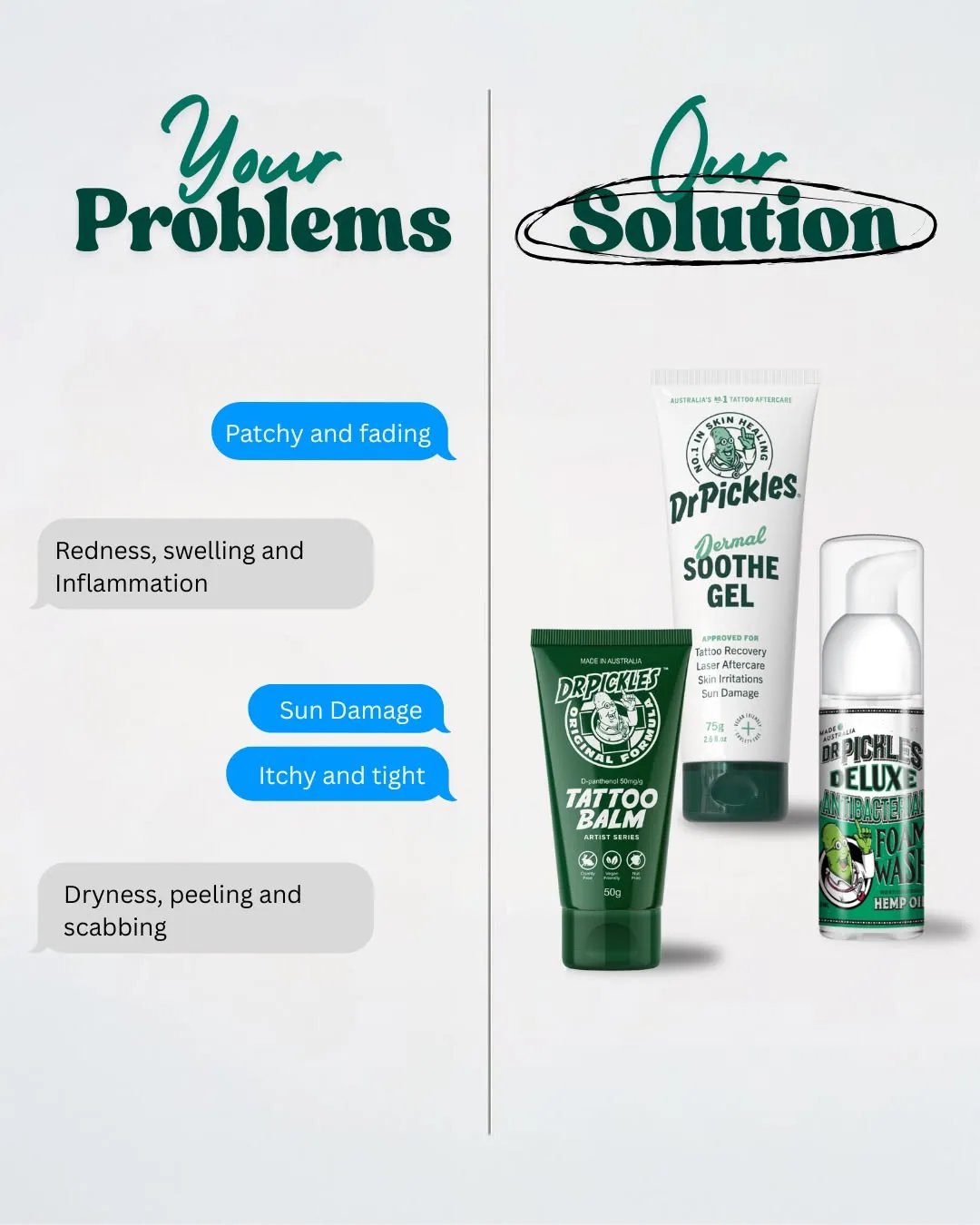 Dr. Pickles tattoo aftercare solutions