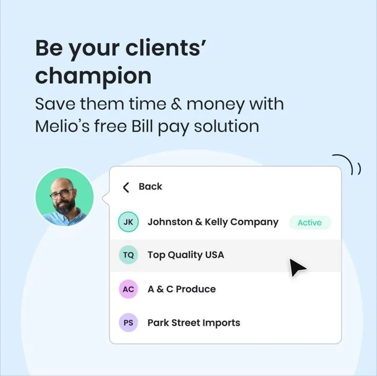 App-UI benefit hero for B2B fintech