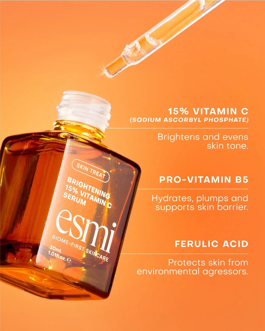 15% Vitamin C — ferulic acid, orange