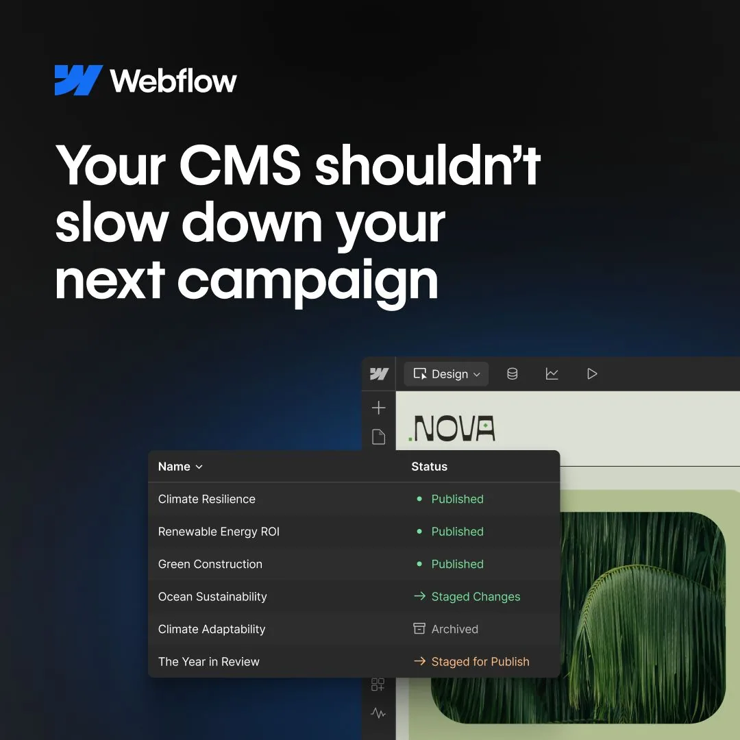 Webflow CMS - Campaign Speed