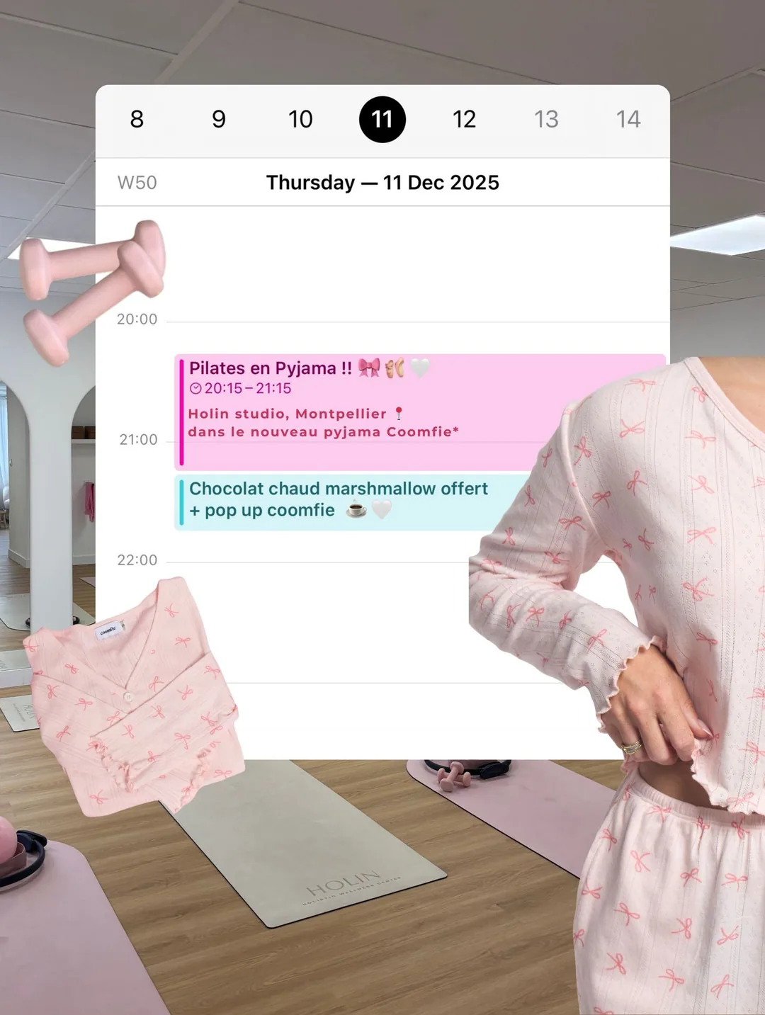 Pyjama lifestyle calendar