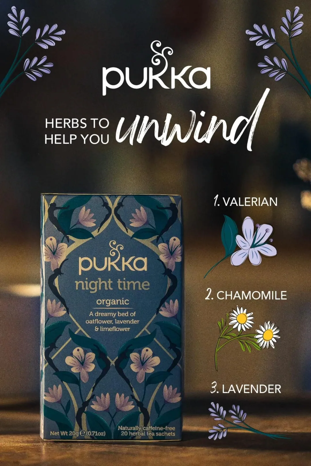 Pukka Herbs - Unwind Benefit Callouts