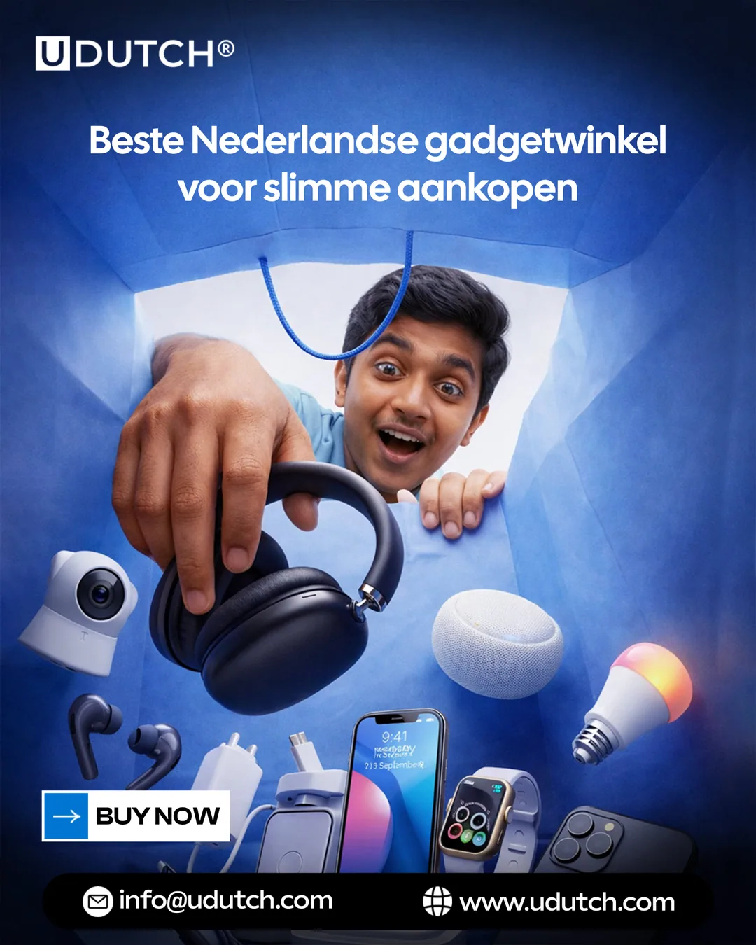 Looking-into-shopping-bag gadget hero