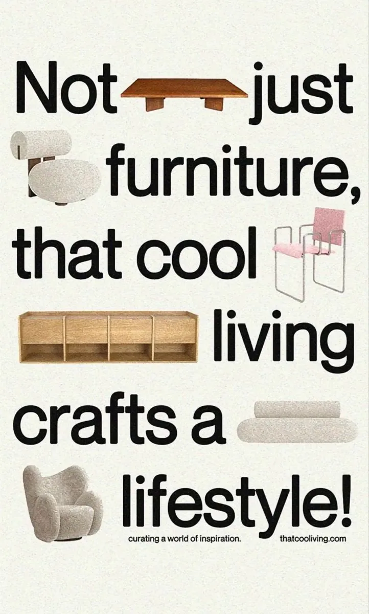 Typographic furniture-cutout manifesto