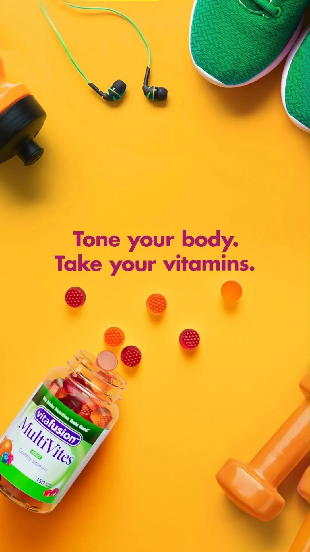 Vitafusion MultiVites - Tone your body, take your vitamins