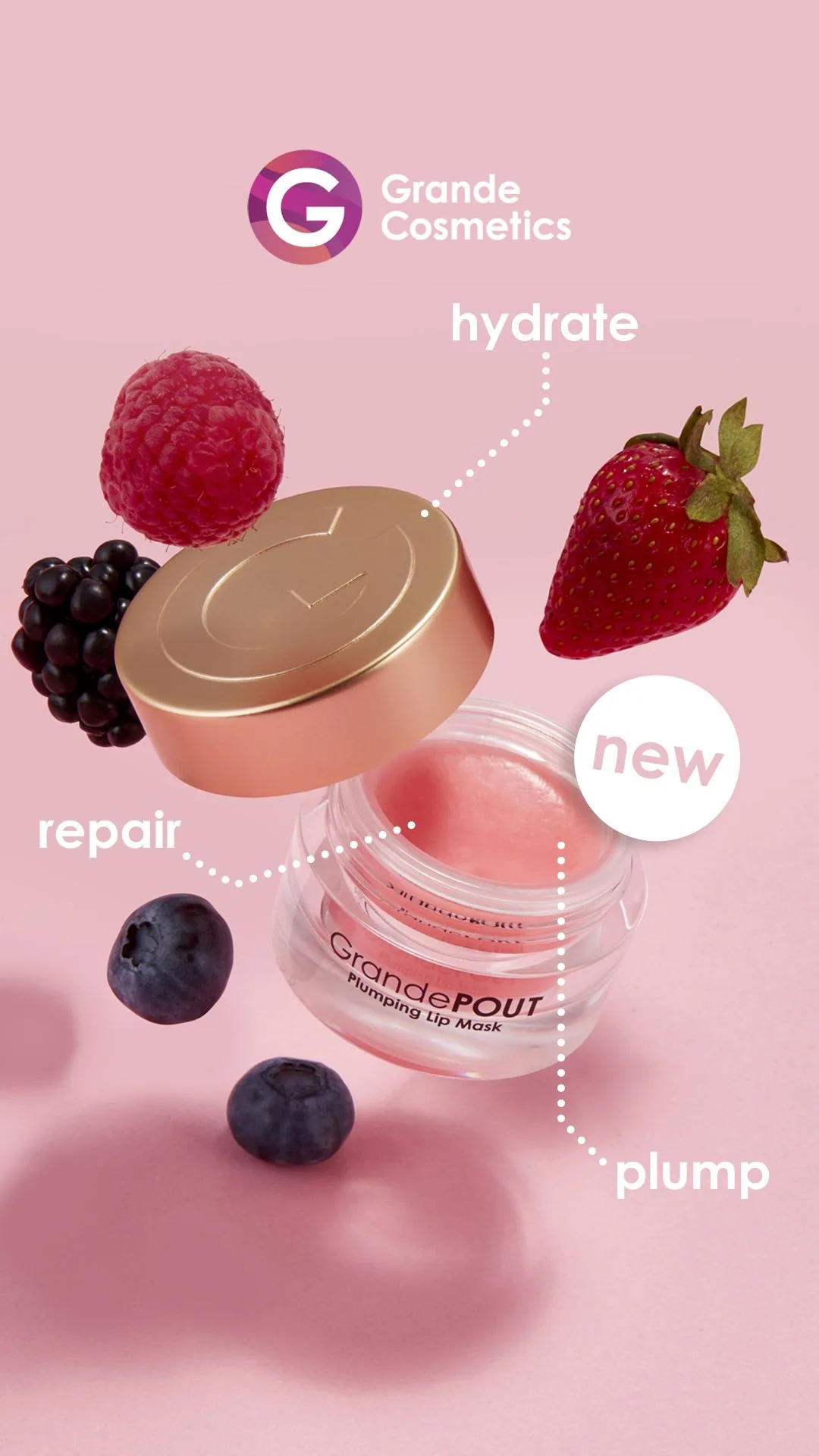 Grande Cosmetics Plumping Lip Mask with Berry Accents