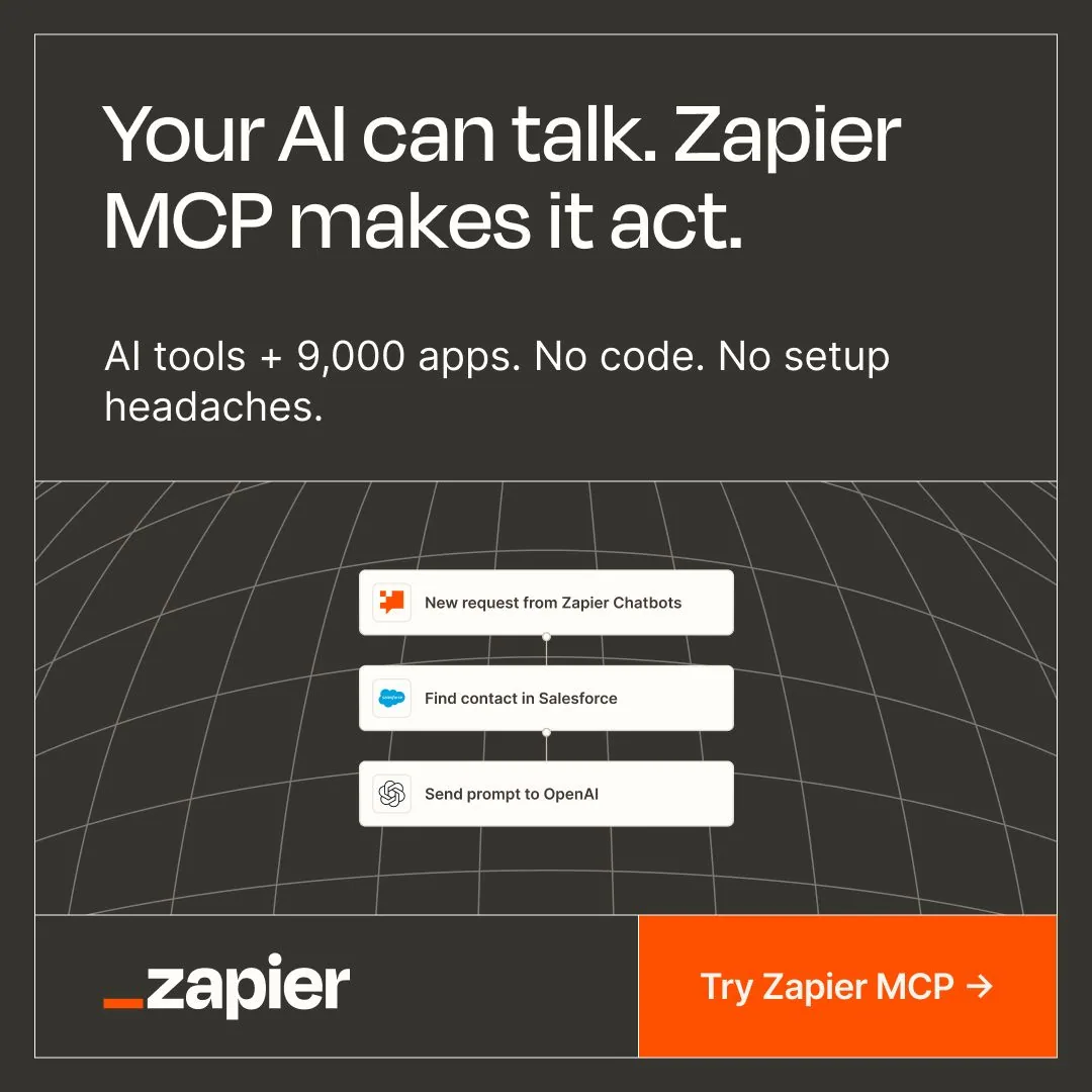 Zapier MCP - AI integration buttons