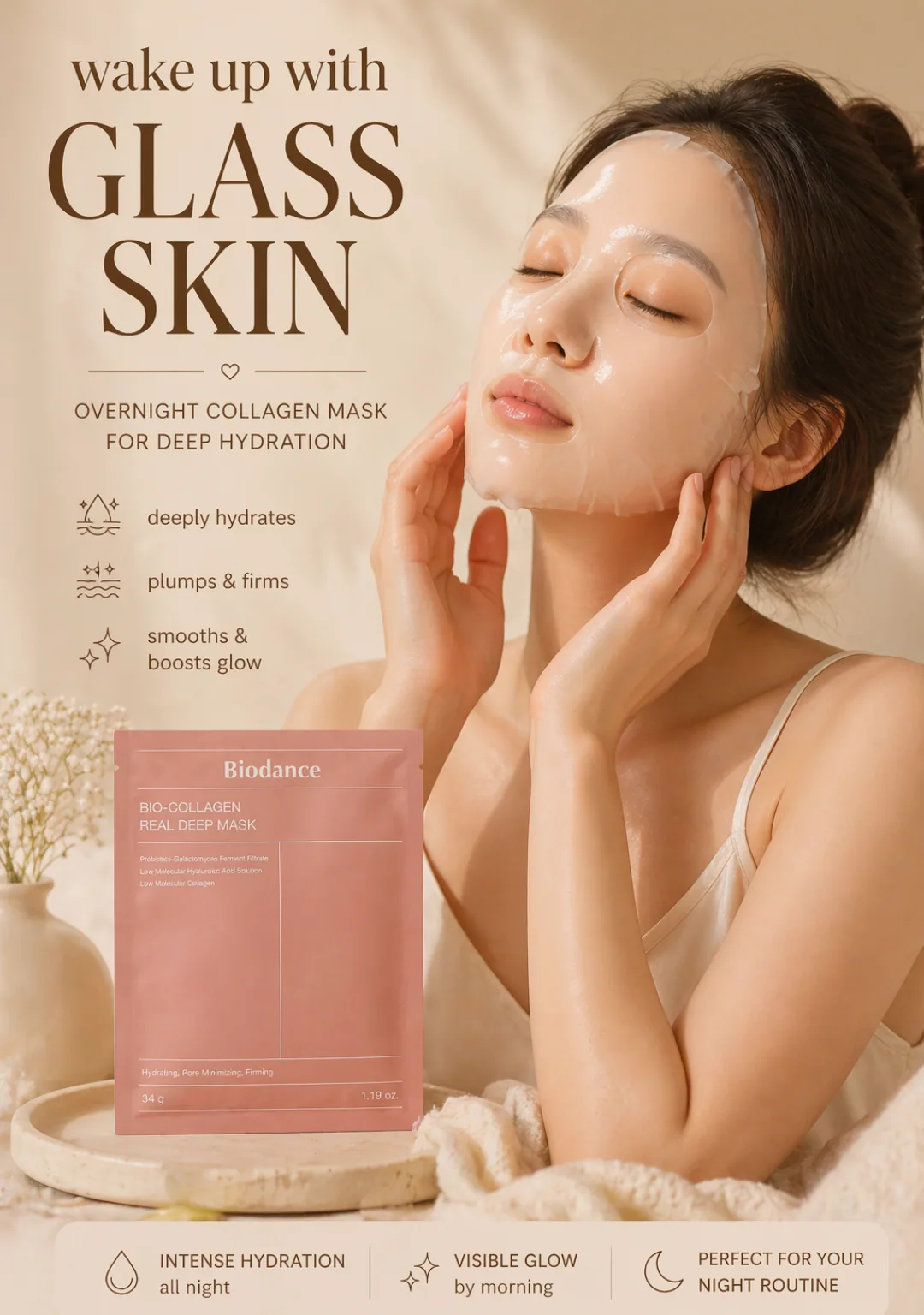 Biocodance Glass Skin Mask - Benefit Callouts