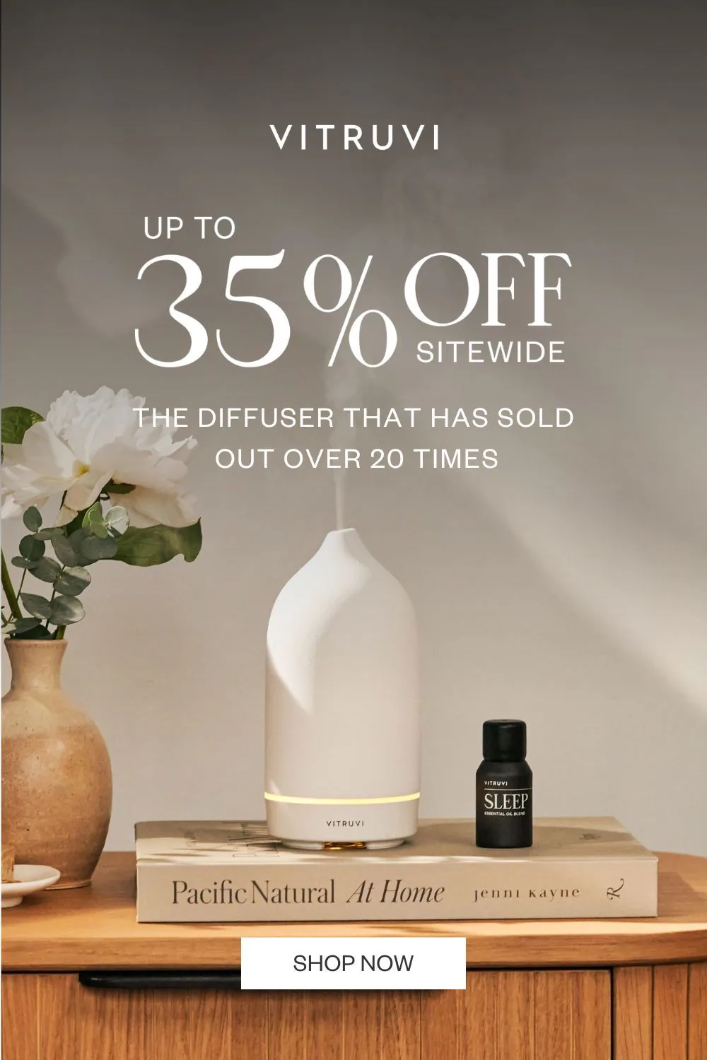 Vitruvi diffuser sale - discount and benefit copy