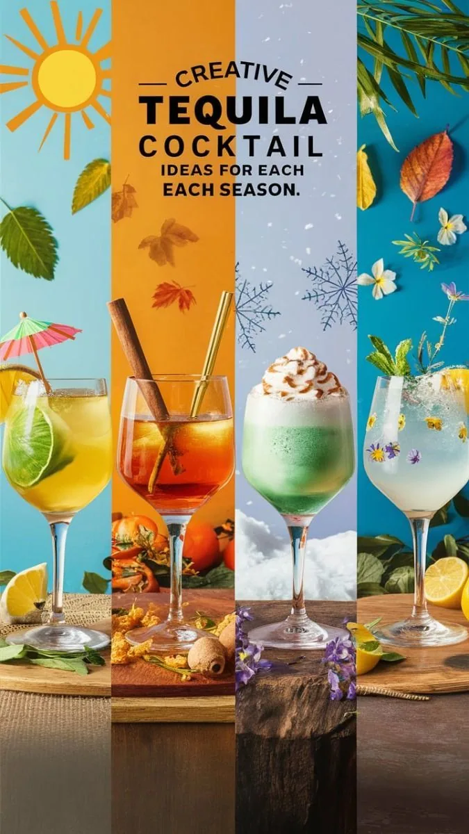Four-season split-panel drink lineup