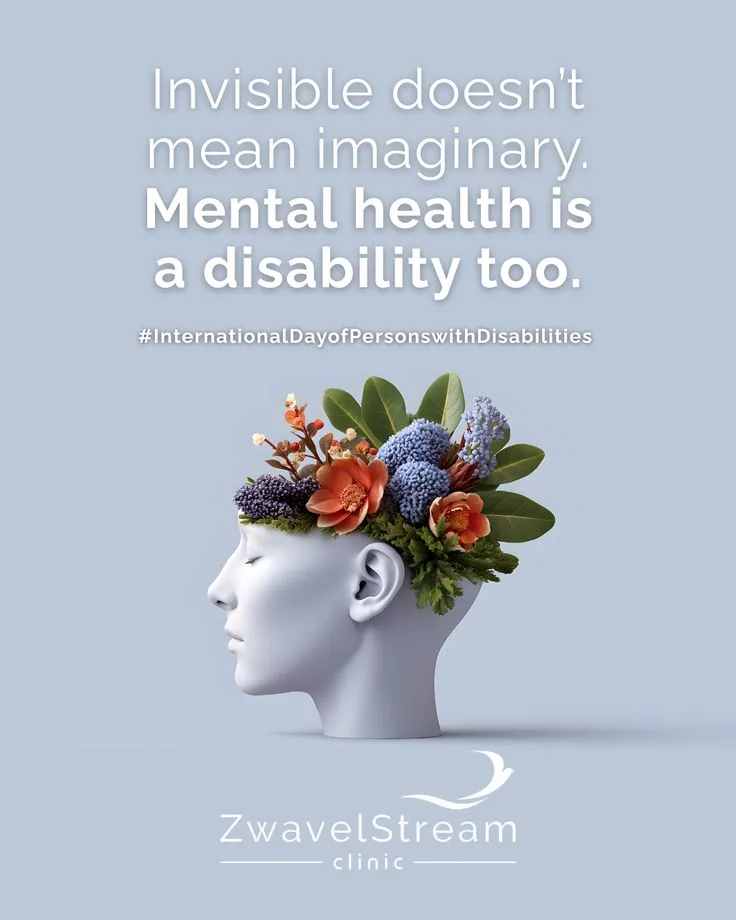 Flower-head mental-health awareness hero