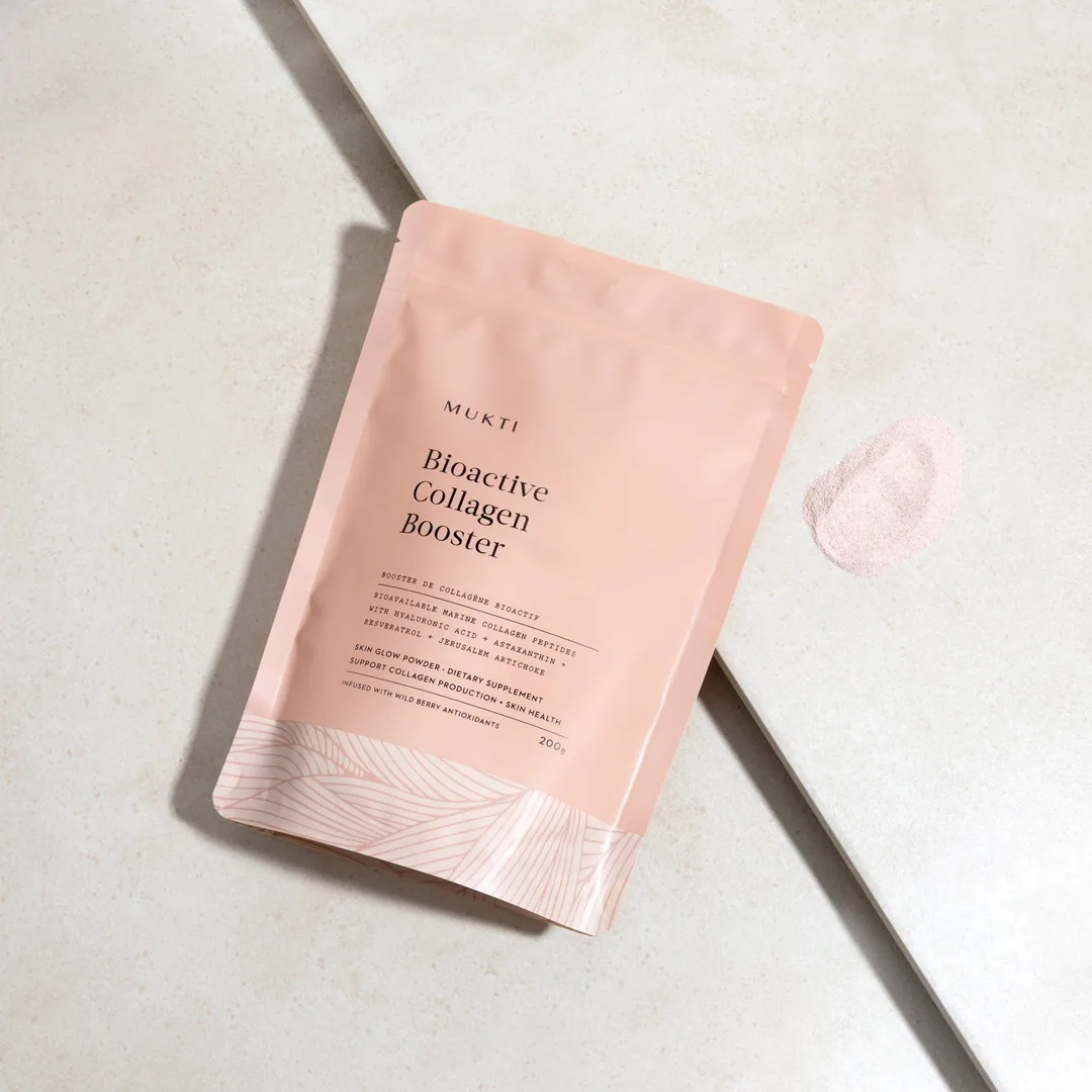 Mukti Bioactive Collagen Booster - Clean Product Shot with Copy