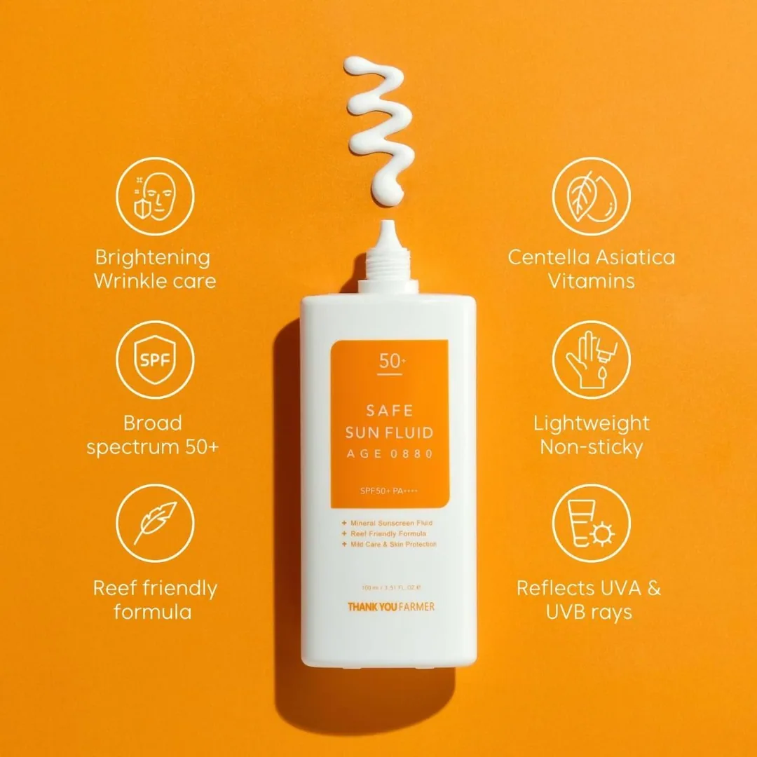 Thank You Farmer sunscreen with benefit callouts