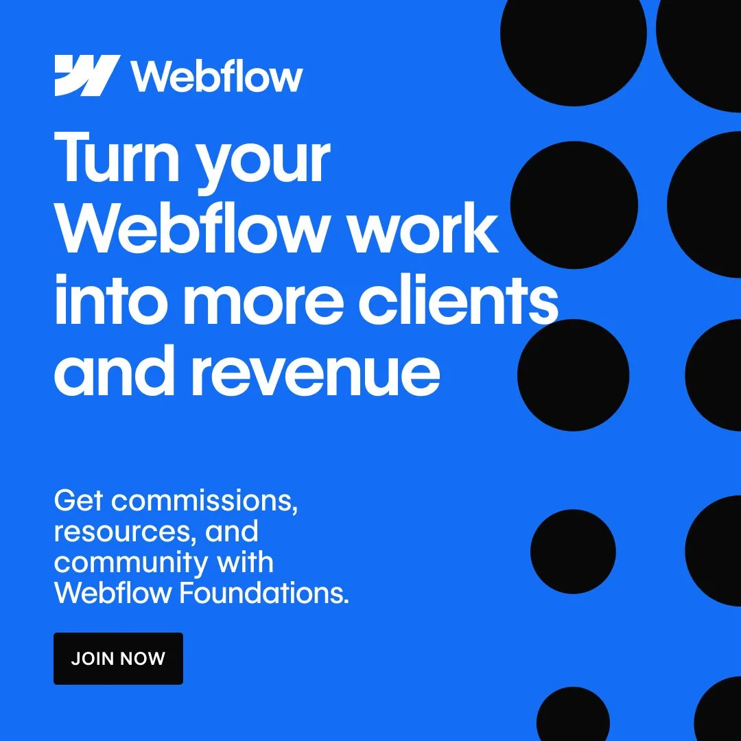 Webflow - Turn work into revenue with Foundations