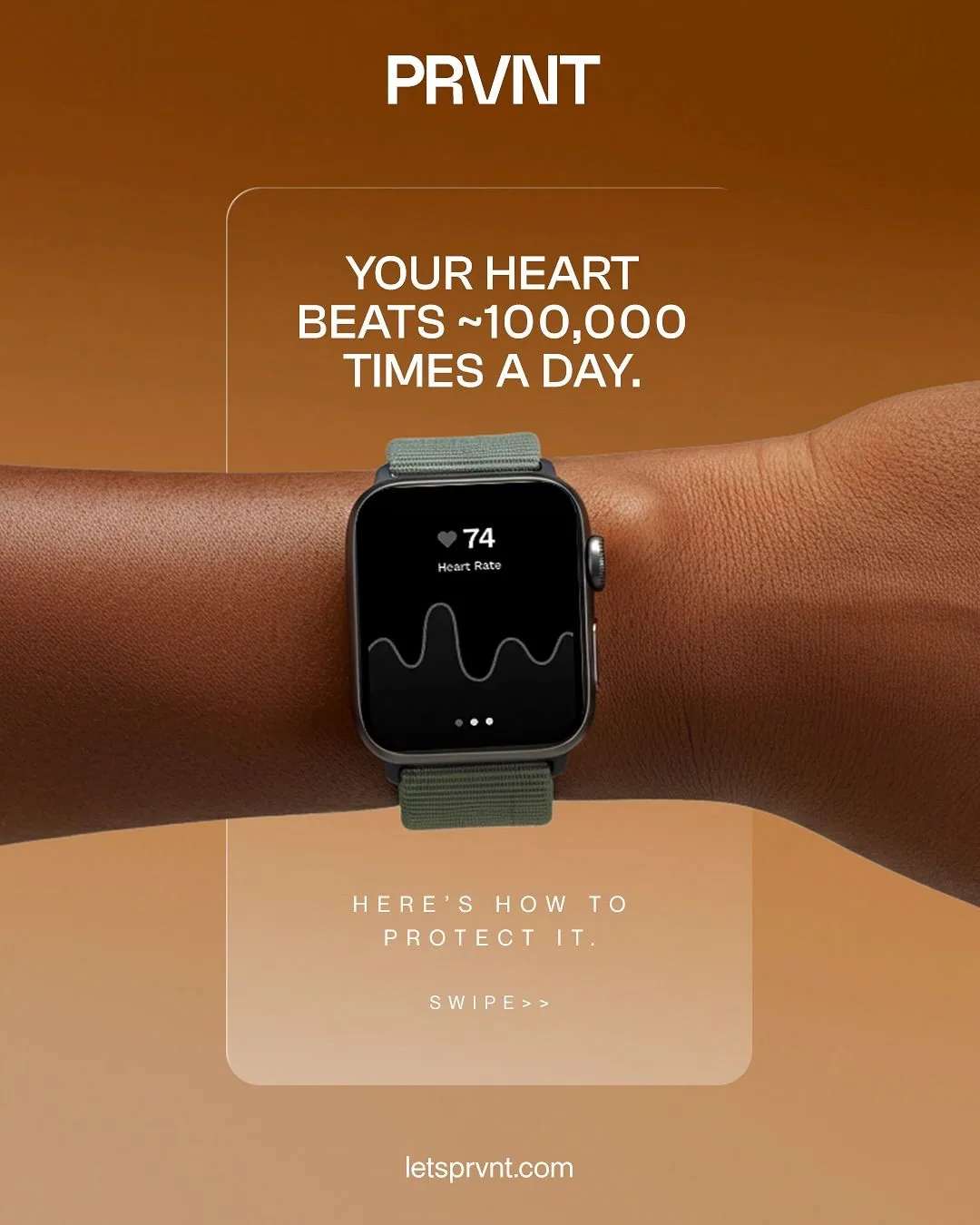 Smartwatch heart rate monitoring ad