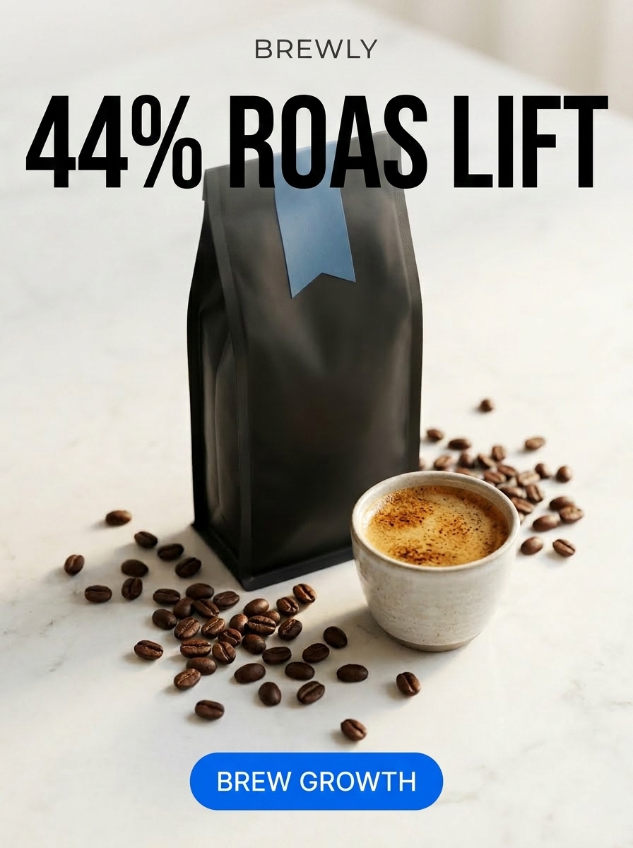 Coffee subscription creative generated with Marka